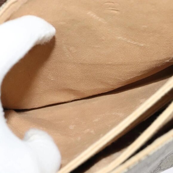 GUCCI GG Supreme Web Sherry Line Bag PVC Beige Gold 904 02 084 Auth 122223 - Picture 13 of 16